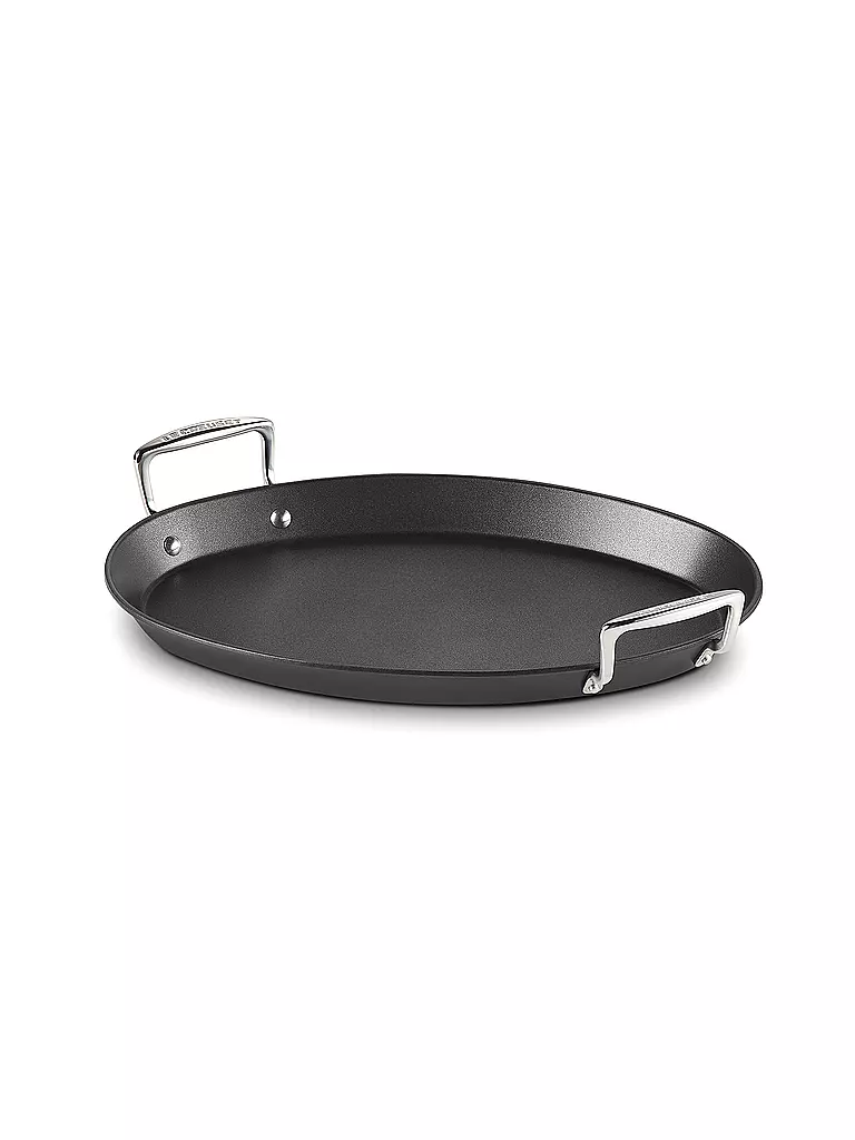 LE CREUSET | Poêle ovale antiadhésive en aluminium 40cm/2l Noir | schwarz
