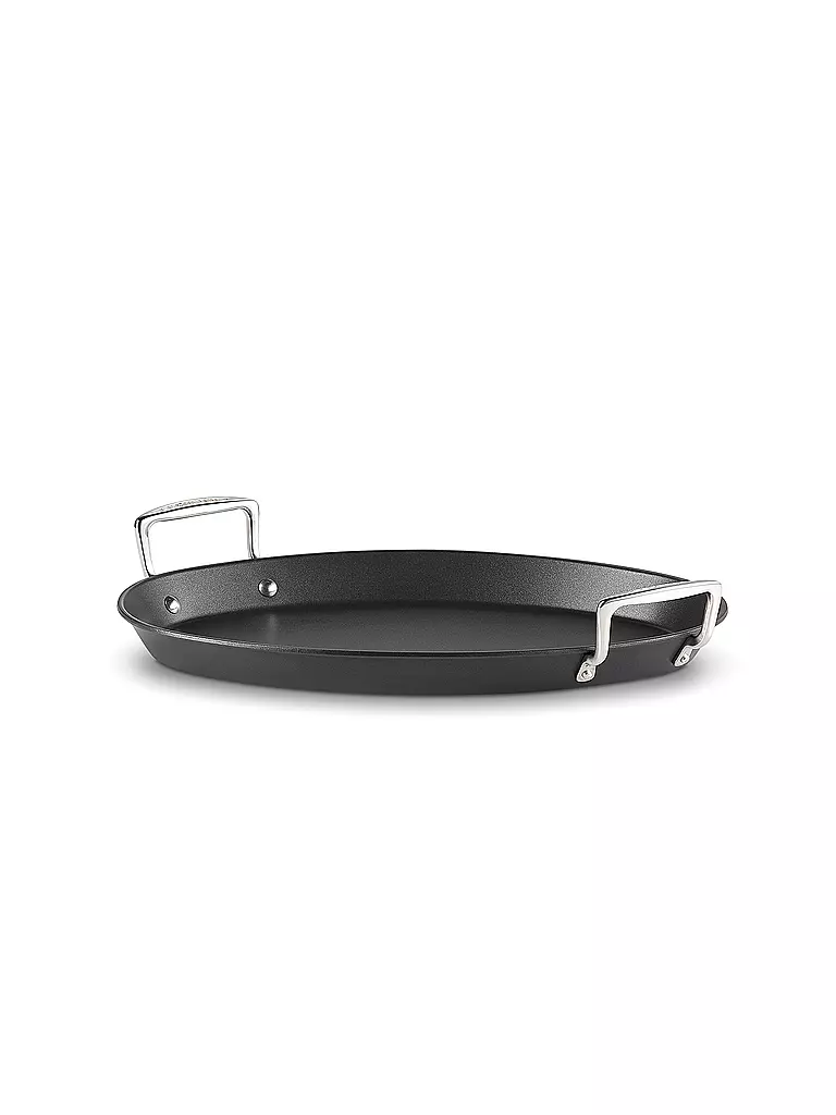LE CREUSET | Poêle ovale antiadhésive en aluminium 40cm/2l Noir | schwarz