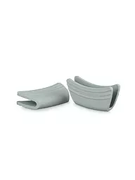 LE CREUSET | Protection de poignée en silicone, lot de 2, Garnet | Gris clair