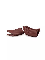 LE CREUSET | Protection de poignée en silicone, lot de 2, Garnet | Rouge foncé
