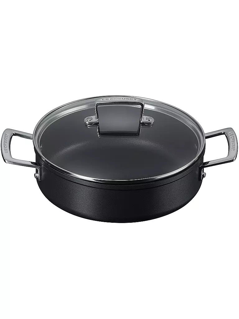 LE CREUSET | Sauteuse en aluminium antiadhésive noire 24cm/3,3l | schwarz