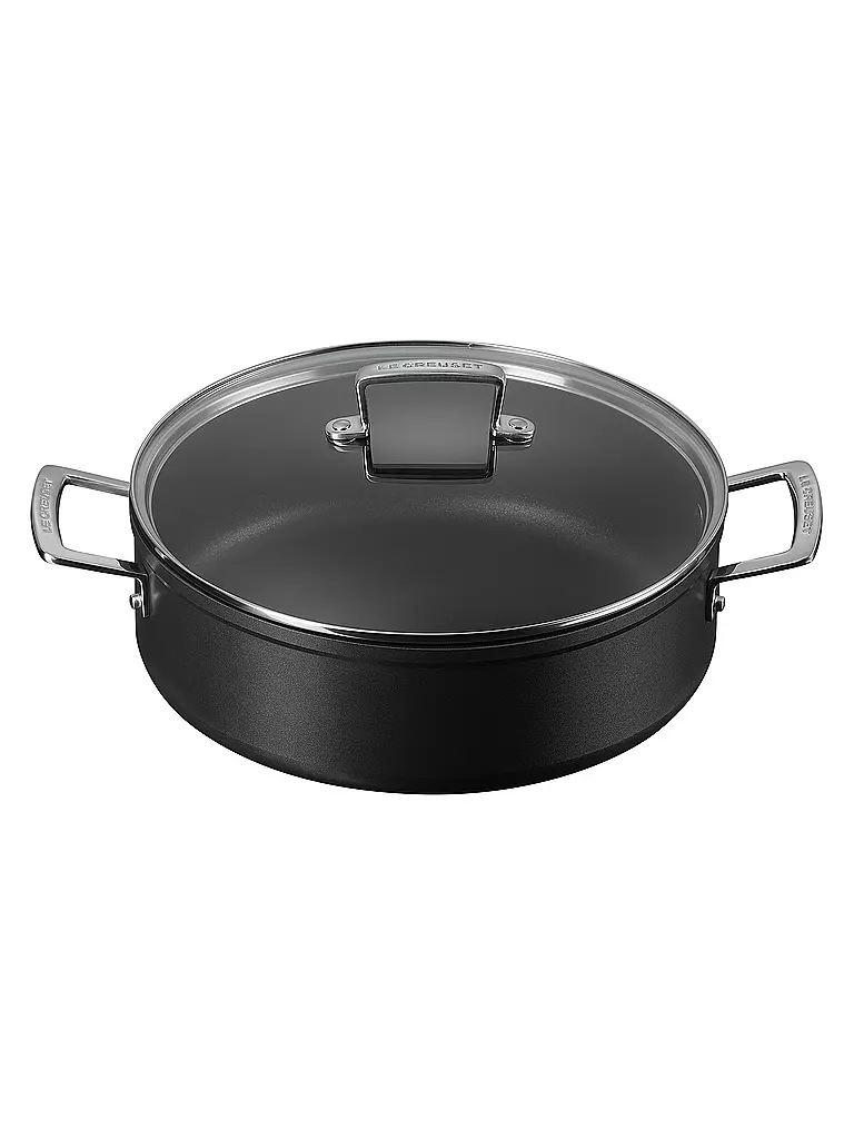 LE CREUSET | Sauteuse en aluminium antiadhésive noire 28cm/5,4l | schwarz