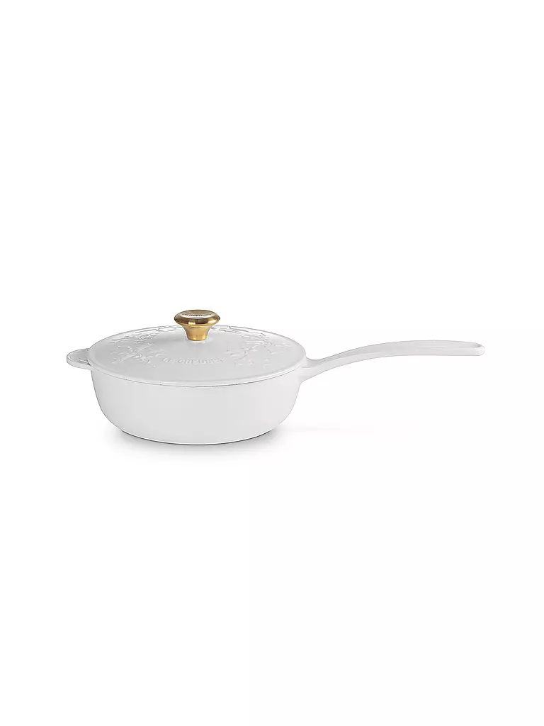 LE CREUSET | Stielkasserolle mit Deckel 21cm HOLLY Cotton | Beige