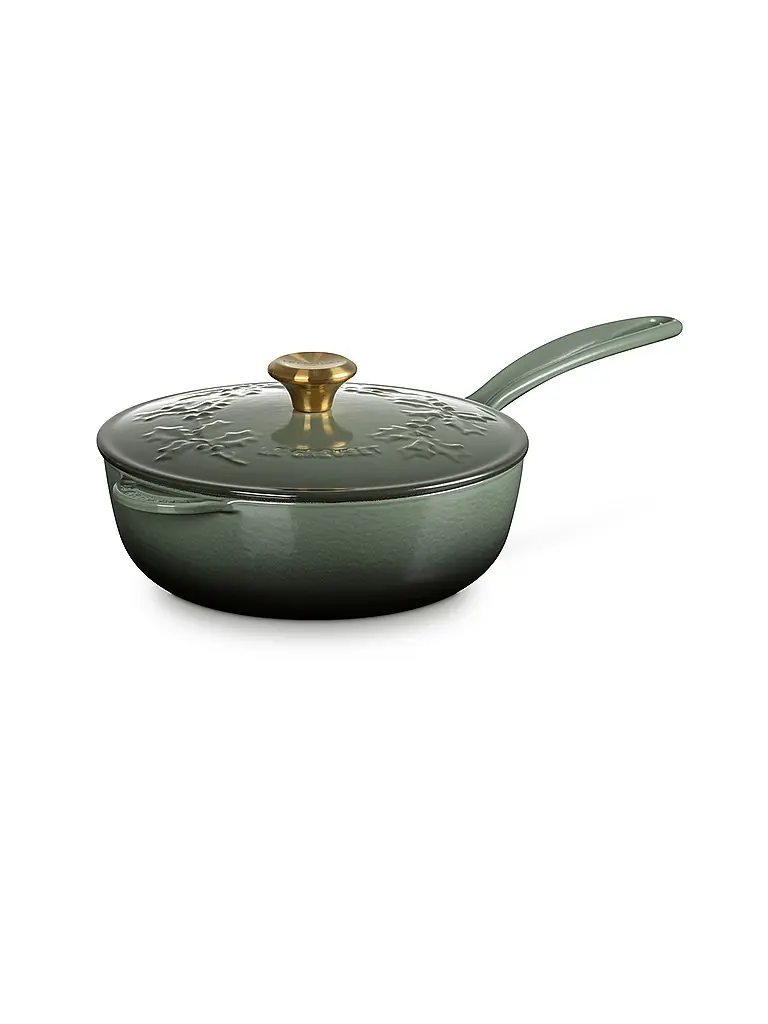 LE CREUSET | Stielkasserolle mit Deckel 21cm HOLLY Thyme | Vert foncé