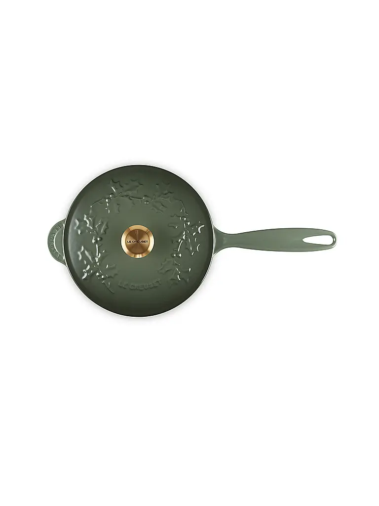 LE CREUSET | Stielkasserolle mit Deckel 21cm HOLLY Thyme | Vert foncé