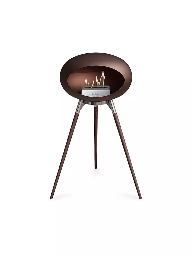 LE FEU | Cheminée 79cm GROUND HIGH Marron foncé | braun