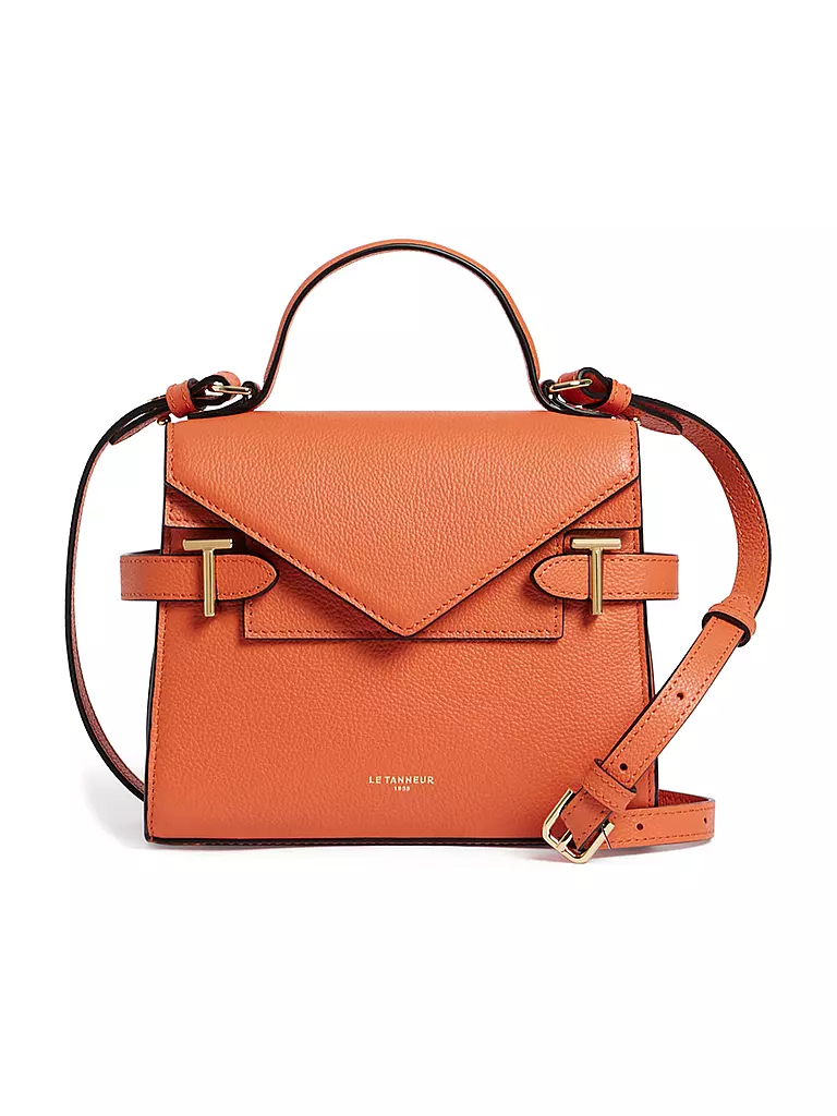 LE TANNEUR | Ledertasche - Henkeltasche EMILIE FLAP Small | Orange
