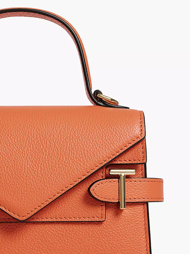 LE TANNEUR | Ledertasche - Henkeltasche EMILIE FLAP Small | Orange