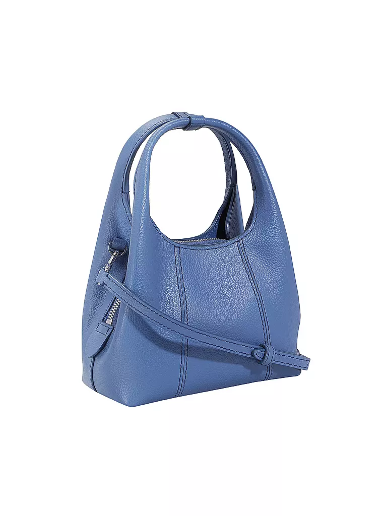 LE TANNEUR | Ledertasche - Hobo Bag JULIETTE Mini | Bleu clair