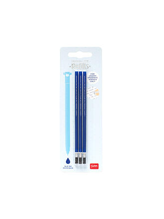 LEGAMI | Recharge pour stylo gel effaçable, paquet de 3, bleu