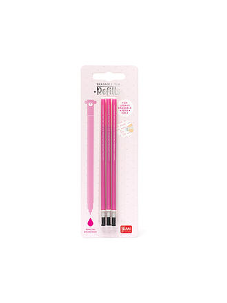 LEGAMI | Recharge pour stylo gel effaçable, lot de 3, rose