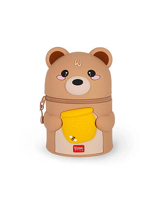 LEGAMI | Porte-stylo de bureau OURS EN PELUCHE - Super Kawaii Marron