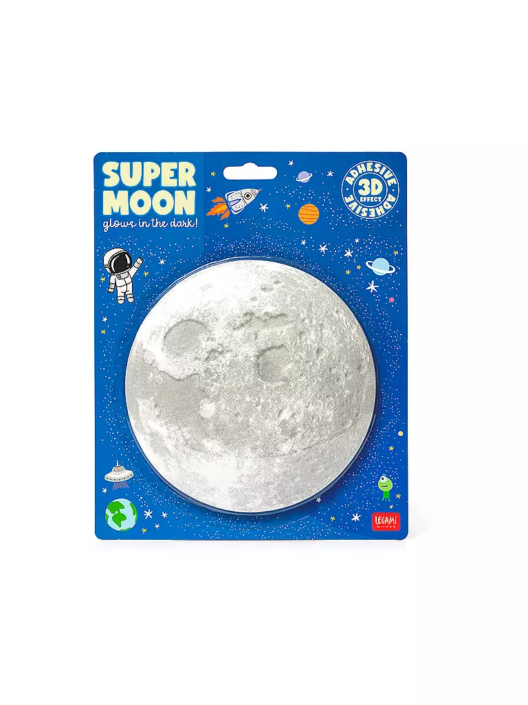 LEGAMI | Lune lumineuse autocollante SUPER MOON | Aucune couleur