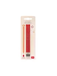 LEGAMI | Recharge pour stylo gel effaçable, paquet de 3, rouge | Aucune couleur