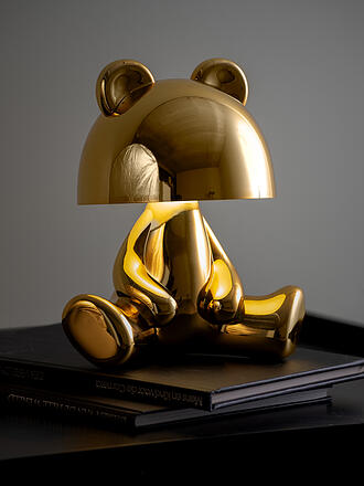 LEITMOTIV | Lampe de table LED BEAR Bluetooth plaqué or