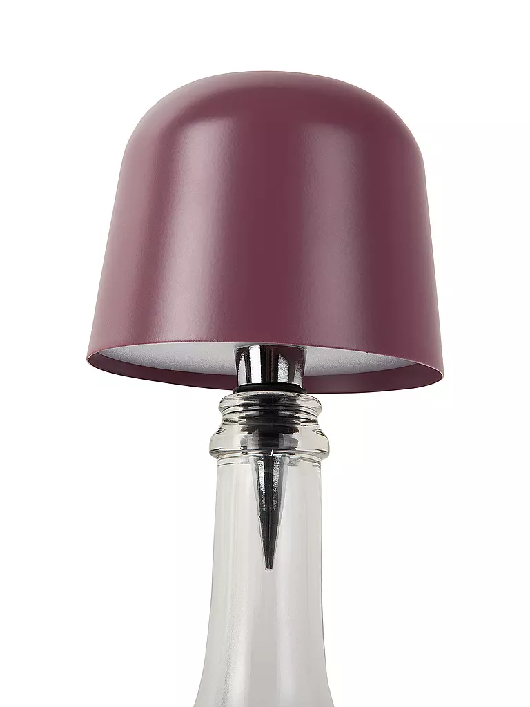 LEITMOTIV | Lampe de bouteille LED CONE HAT Dark Mauve | Baie