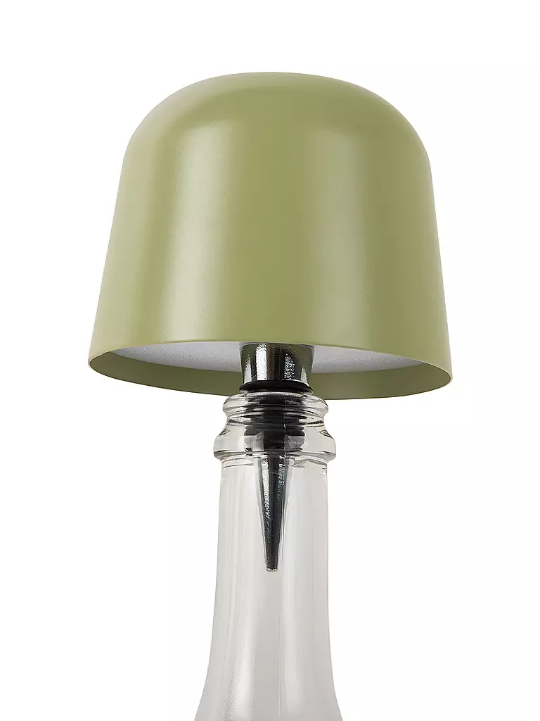 LEITMOTIV | Lampe de bouteille LED CONE HAT Tea Green | grün