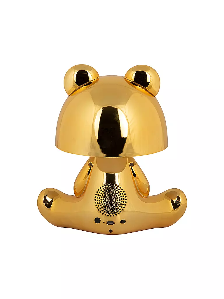 LEITMOTIV | Lampe de table LED BEAR Bluetooth plaqué or | 