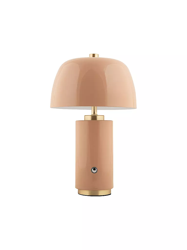 LEITMOTIV | Lampe de table LED FREYA Iron Soft Brown | hellbraun