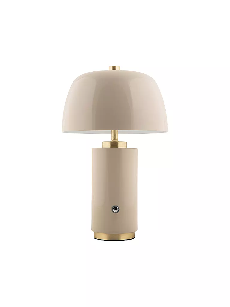 LEITMOTIV | Lampe de table LED FREYA Iron Warm Grey | hellgrau