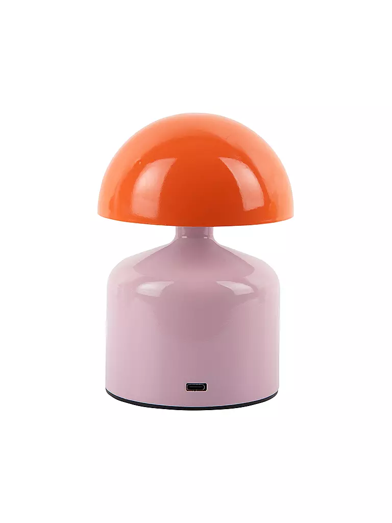 LEITMOTIV | Lampe de table LED FUNKY IMPETU Rose tendre/Orange vif | Rose