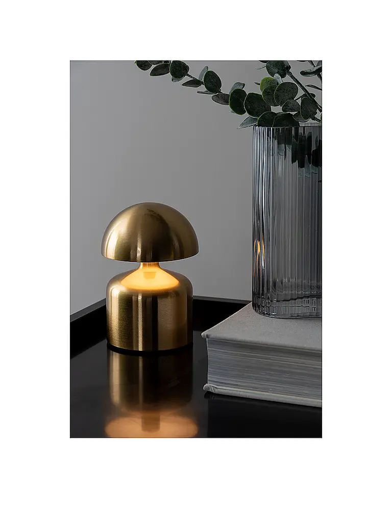 LEITMOTIV | Lampe de table LED IMPETU Or brossé | Or