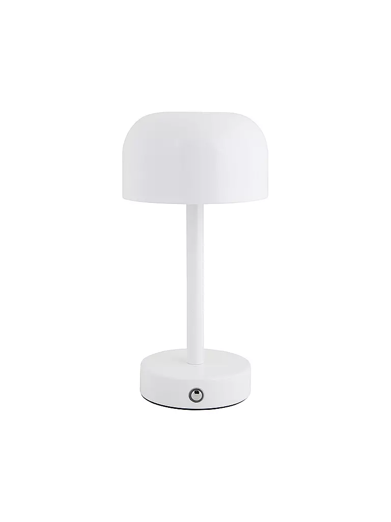 LEITMOTIV | Lampe de table LED JAMES Iron Shine White | weiss