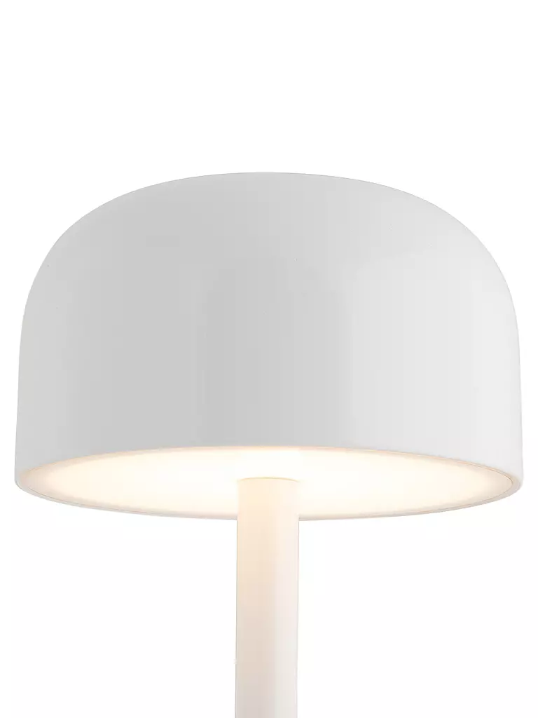 LEITMOTIV | Lampe de table LED JAMES Iron Shine White | weiss