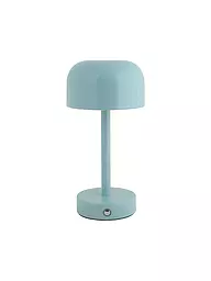 LEITMOTIV | Lampe de table LED JAMES Iron Shine White | Bleu clair