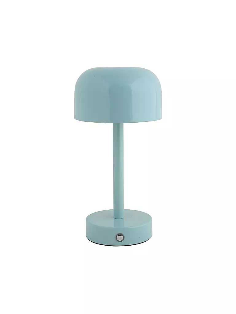 LEITMOTIV | Lampe de table LED JAMES Iron Shiny | hellblau