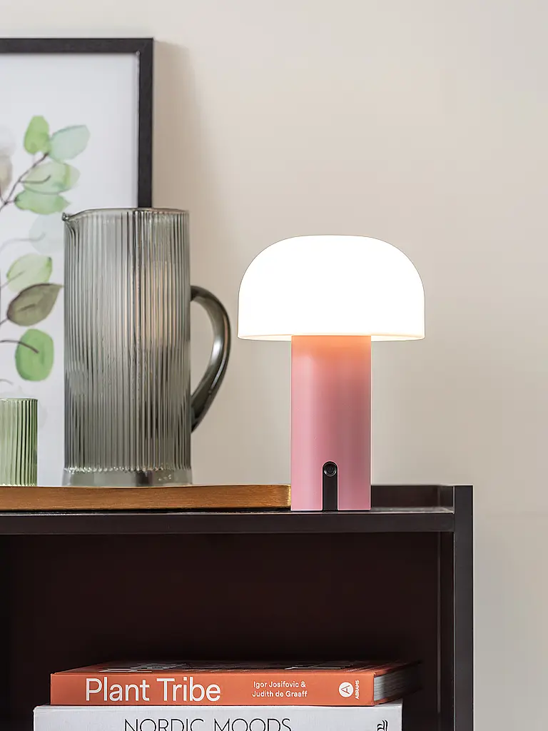 LEITMOTIV | Lampe de table LED LUCA Rose délavé | rosa