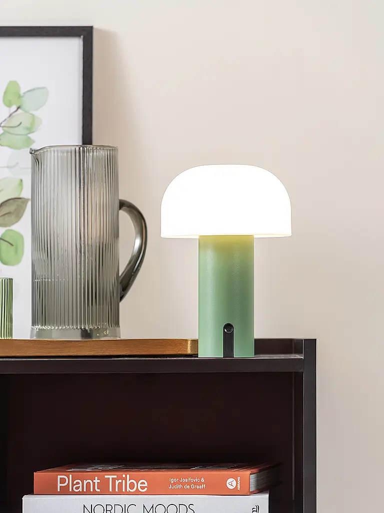 LEITMOTIV | Lampe de table LED LUCA Vert Jungle | Vert foncé