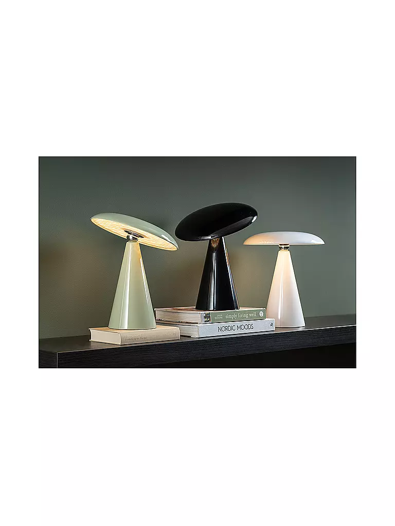 LEITMOTIV | Lampe de table LED PHOEBE 23cm Jade Grisé | Vert clair