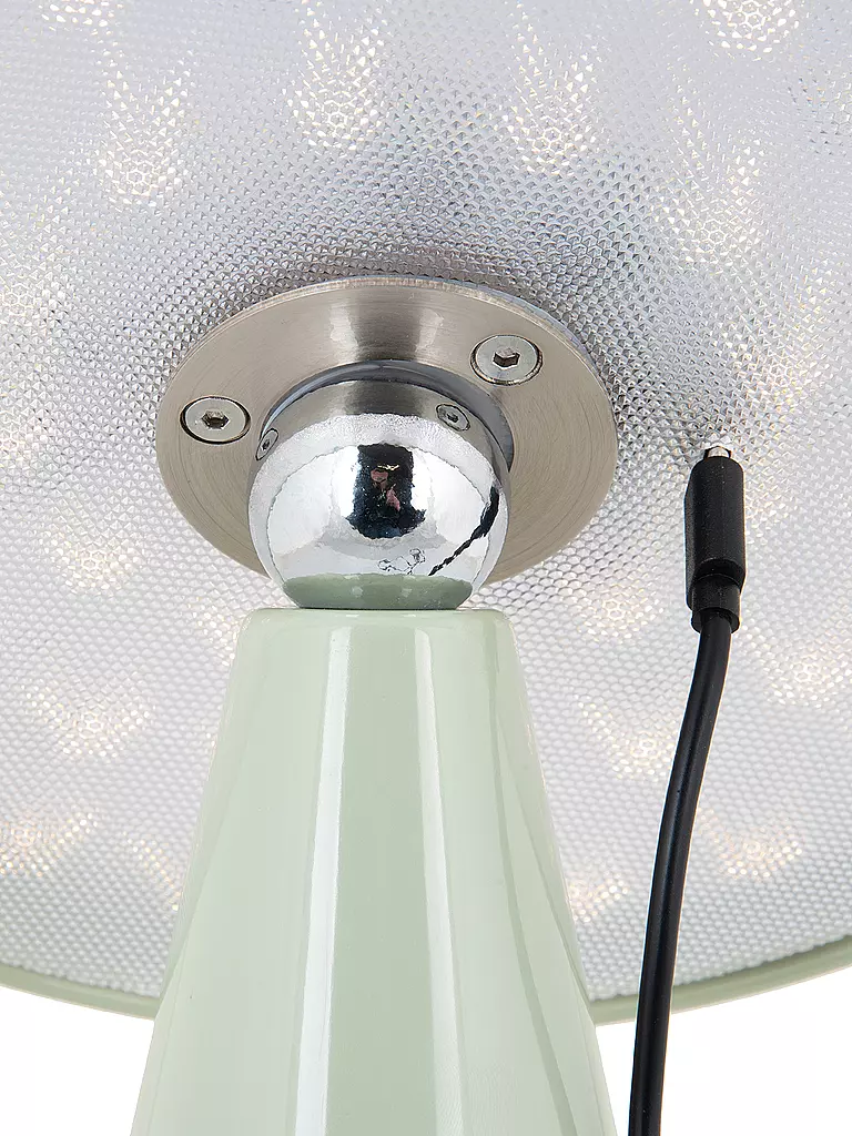 LEITMOTIV | Lampe de table LED PHOEBE 23cm Jade Grisé | Vert clair