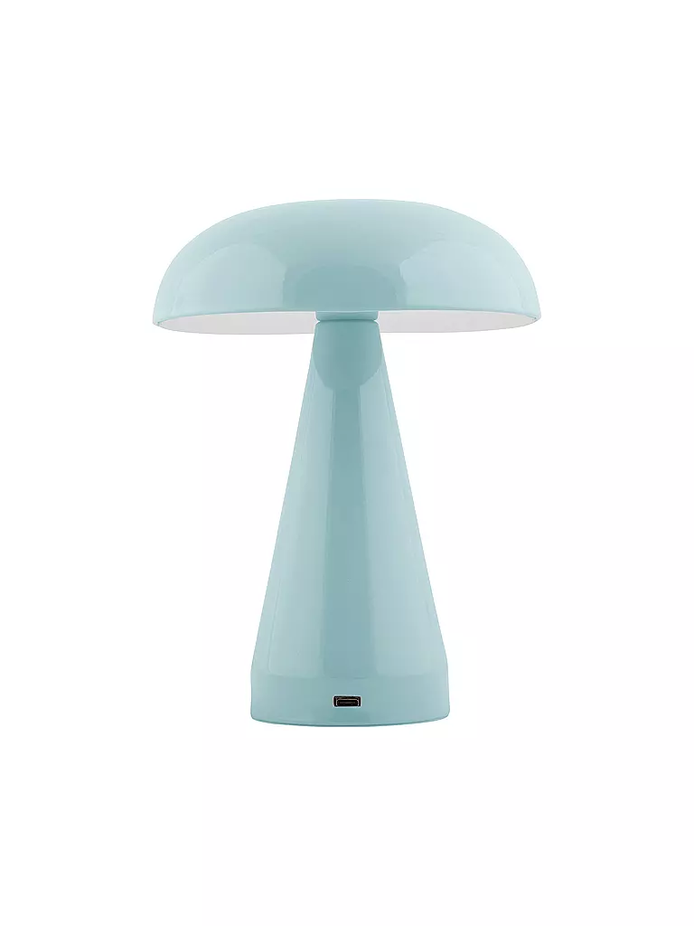 LEITMOTIV | Lampe de table LED RACHEL Iron Misty Blue | hellblau