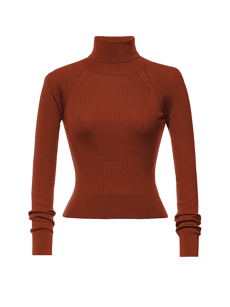 Rollkragenpullover WENDY orange S