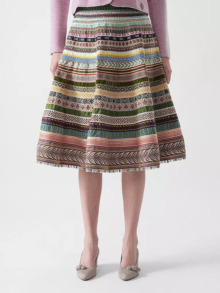 LENA HOSCHEK | Jupe à rubans SWING RIBBON | Vert