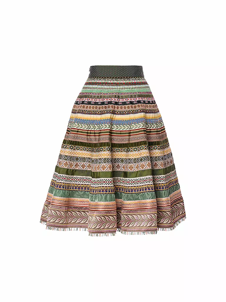 LENA HOSCHEK | Jupe à rubans SWING RIBBON | Vert