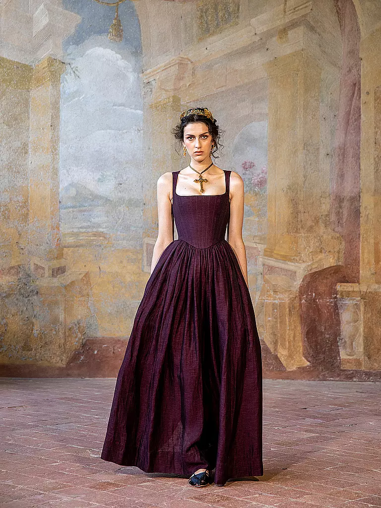 LENA HOSCHEK | Maxi-robe THEODORA | Rouge foncé