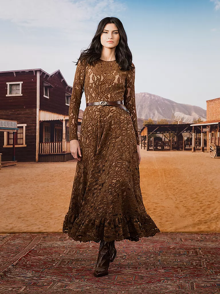 LENA HOSCHEK | Maxikleid MILEY | Marron