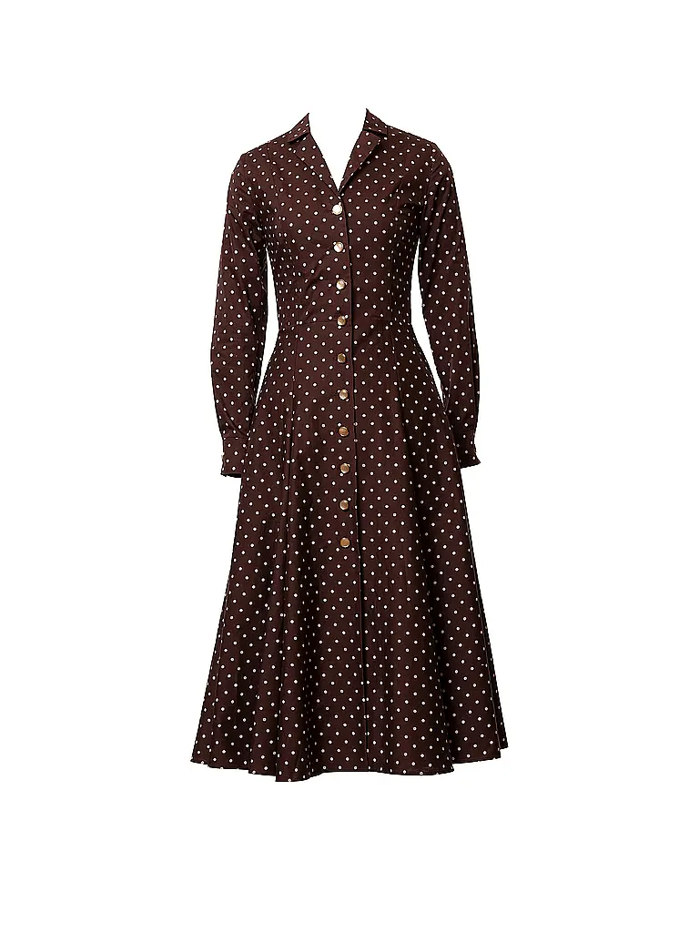 LENA HOSCHEK | Midikleid BRIGITTE | Marron