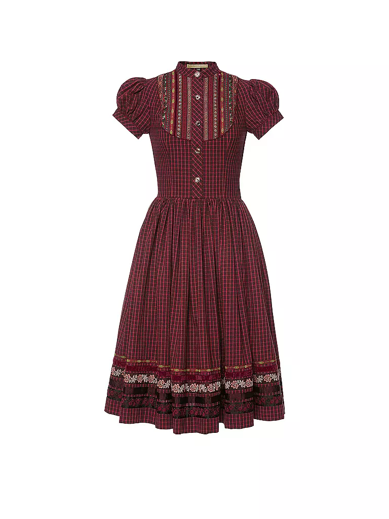 LENA HOSCHEK | Midikleid GRETL | Rouge foncé