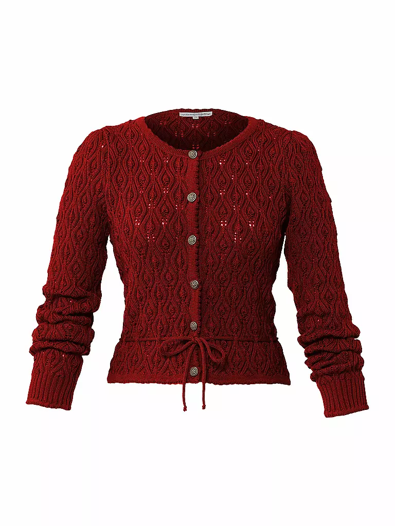 LENA HOSCHEK | Strickjacke RESI | Rouge foncé