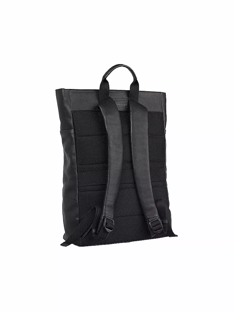 LEONHARD HEYDEN | Produktname: Sac à dos en cuir Hamburg | Noir