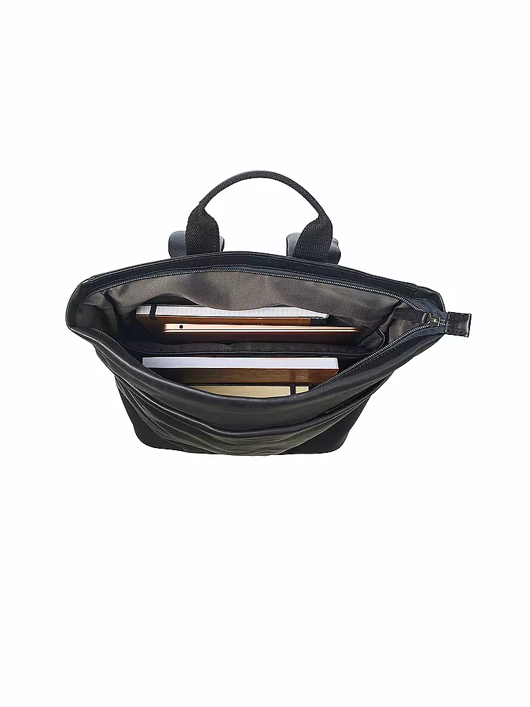 LEONHARD HEYDEN | Produktname: Sac à dos en cuir Hamburg | Noir