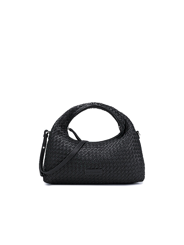 Sac en cuir - Sac à main SADIE GRANDE WEAVE SILKY noir