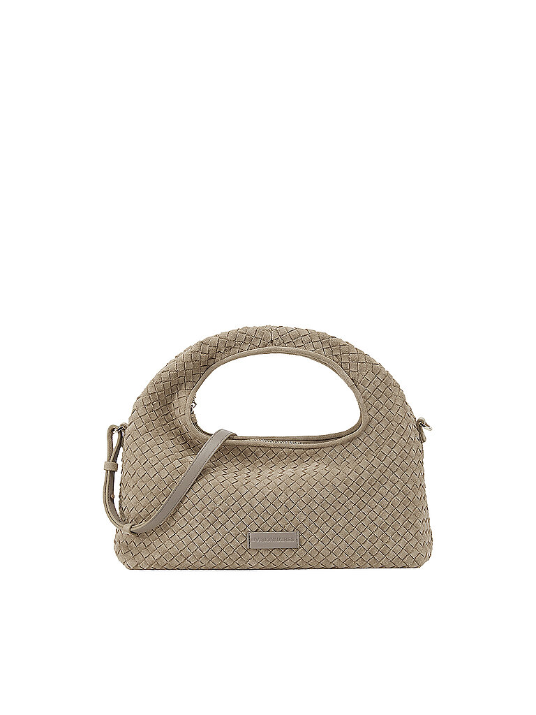Sac en cuir - Sac à main SADIE GRADE WEAVE COZY beige