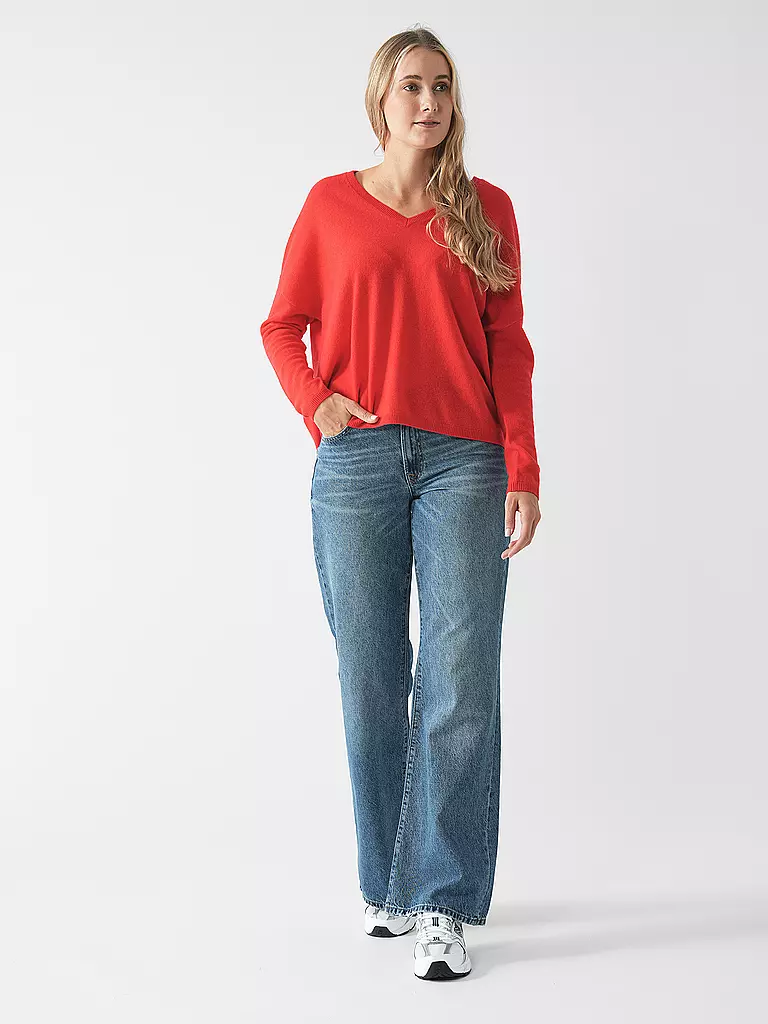 LES TRICOTS DE LEA | Kaschmirpullover MONJAKOE | Rouge