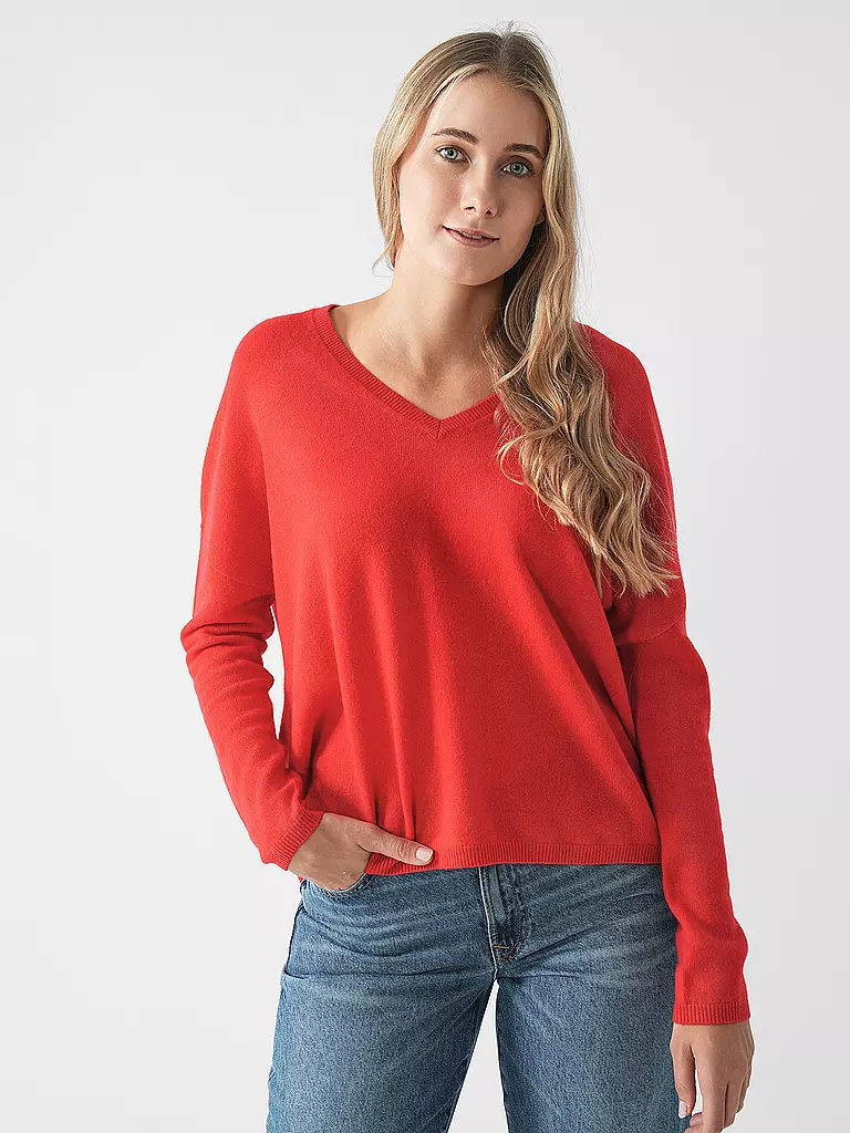 LES TRICOTS DE LEA | Kaschmirpullover MONJAKOE | Rouge