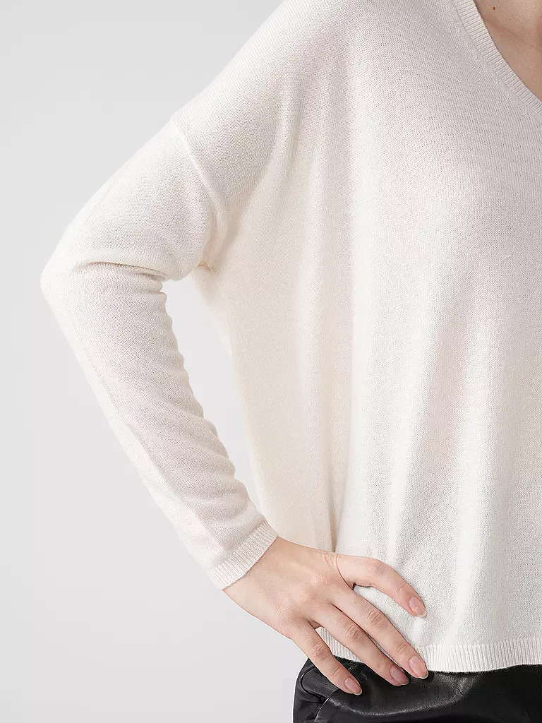 LES TRICOTS DE LEA | Kaschmirpullover MONJAKOE | Blanc